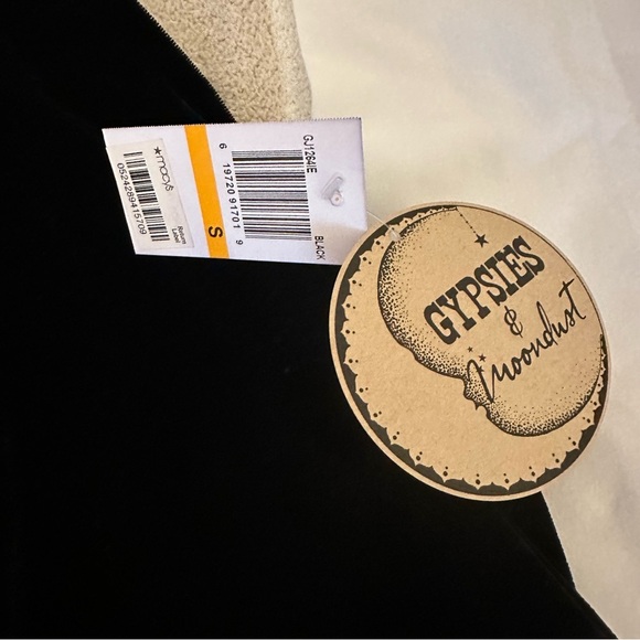 Black Velvet and Lace High Neck Sleeveless Dark Academia Whimsigoth Blouse, S - Picture 10 of 16